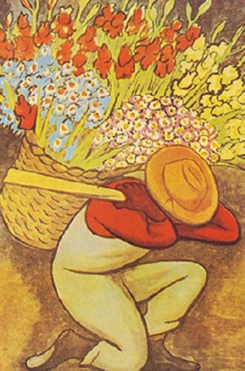 Diego Rivera El Vendedora De Flores I